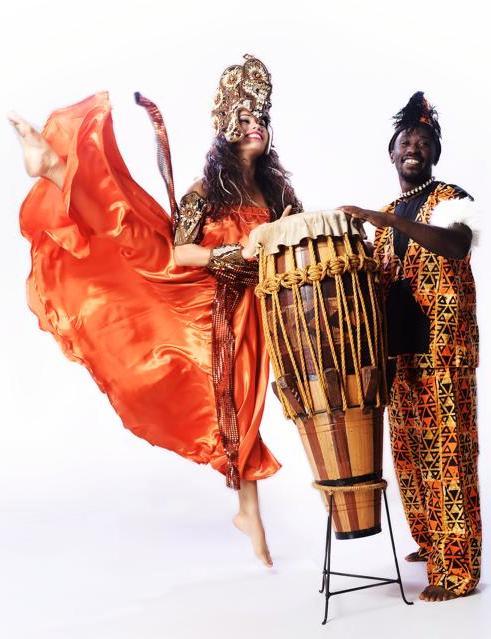 African Drummers and Dancers in Dubai