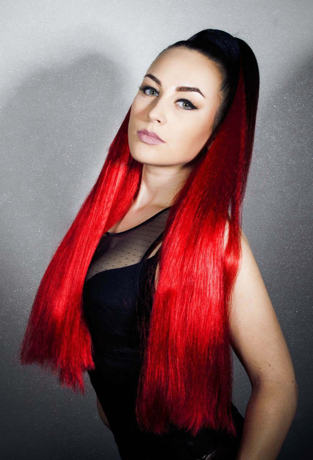 Female DJ with red hair